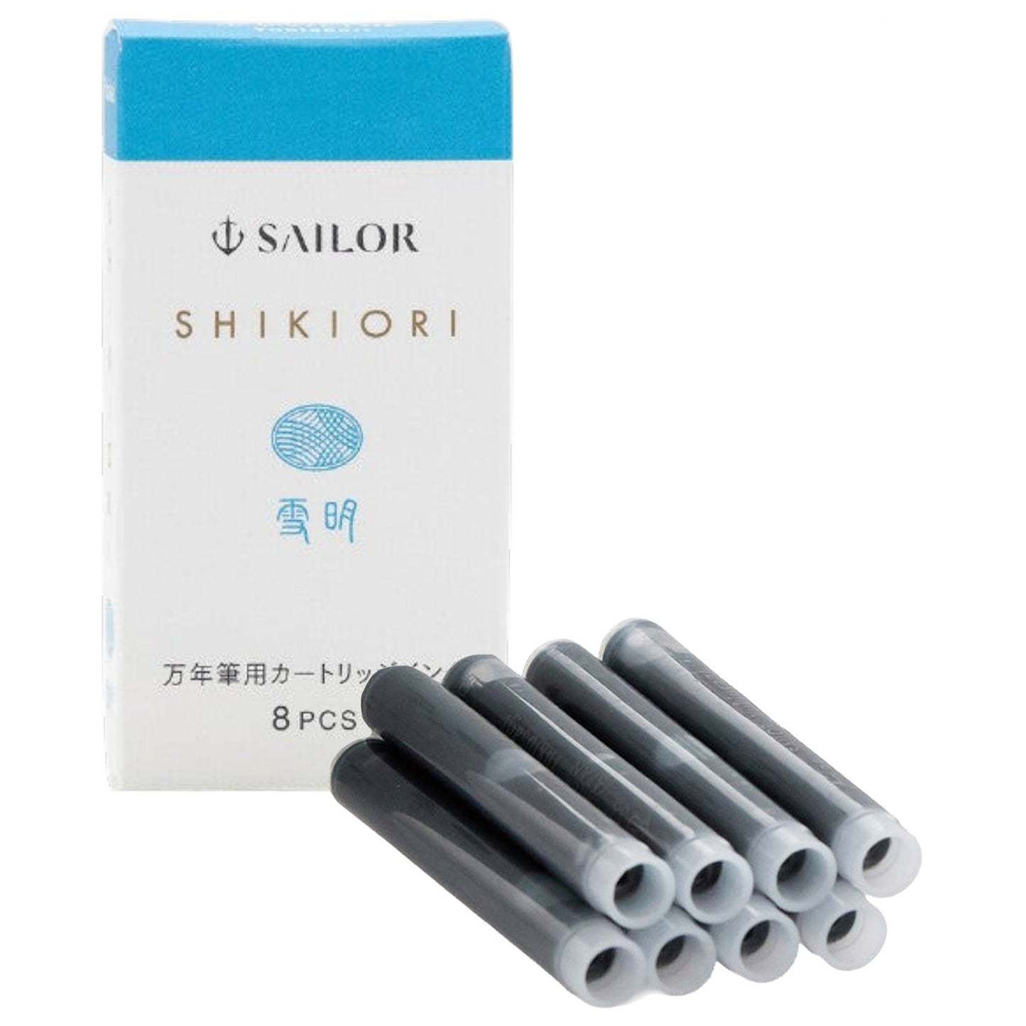 Sailor Shikiori Ink Cartridge (Yuki Akari - Pack of 8) 13-0400-210