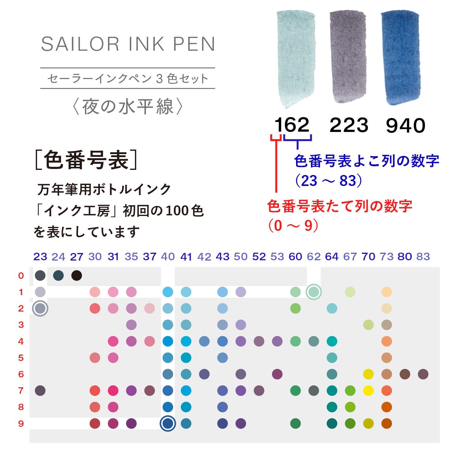 Sailor Studio Ink Marker (Set of 3) 25-0900-009