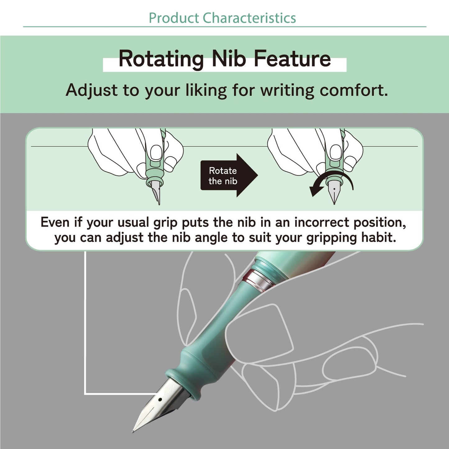 Sailor Tuzu Adjust Green Fountain Pen