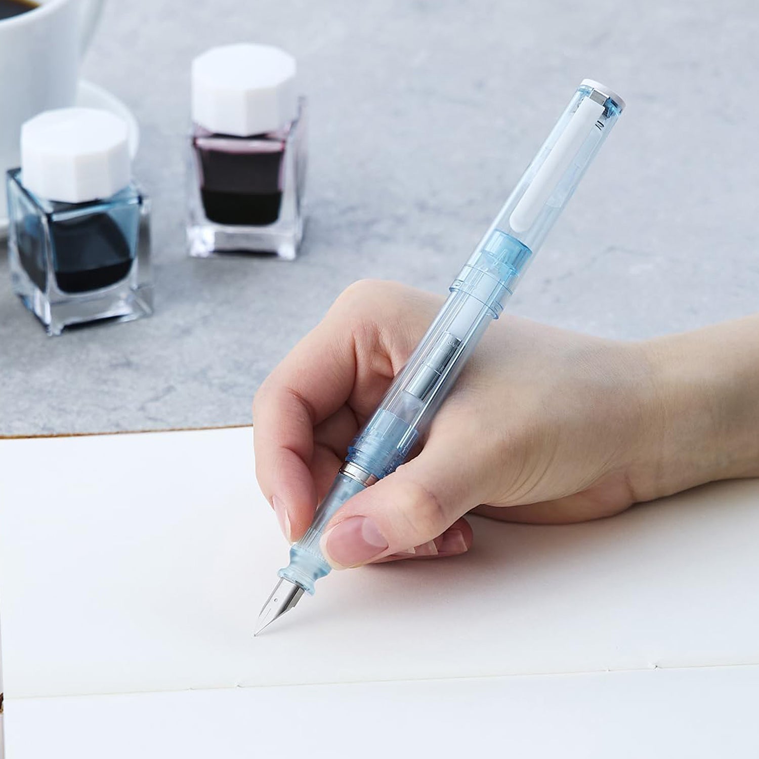 Sailor Tuzu Adjust Glassy Crystal Sky Fountain Pen (Limited Edition)