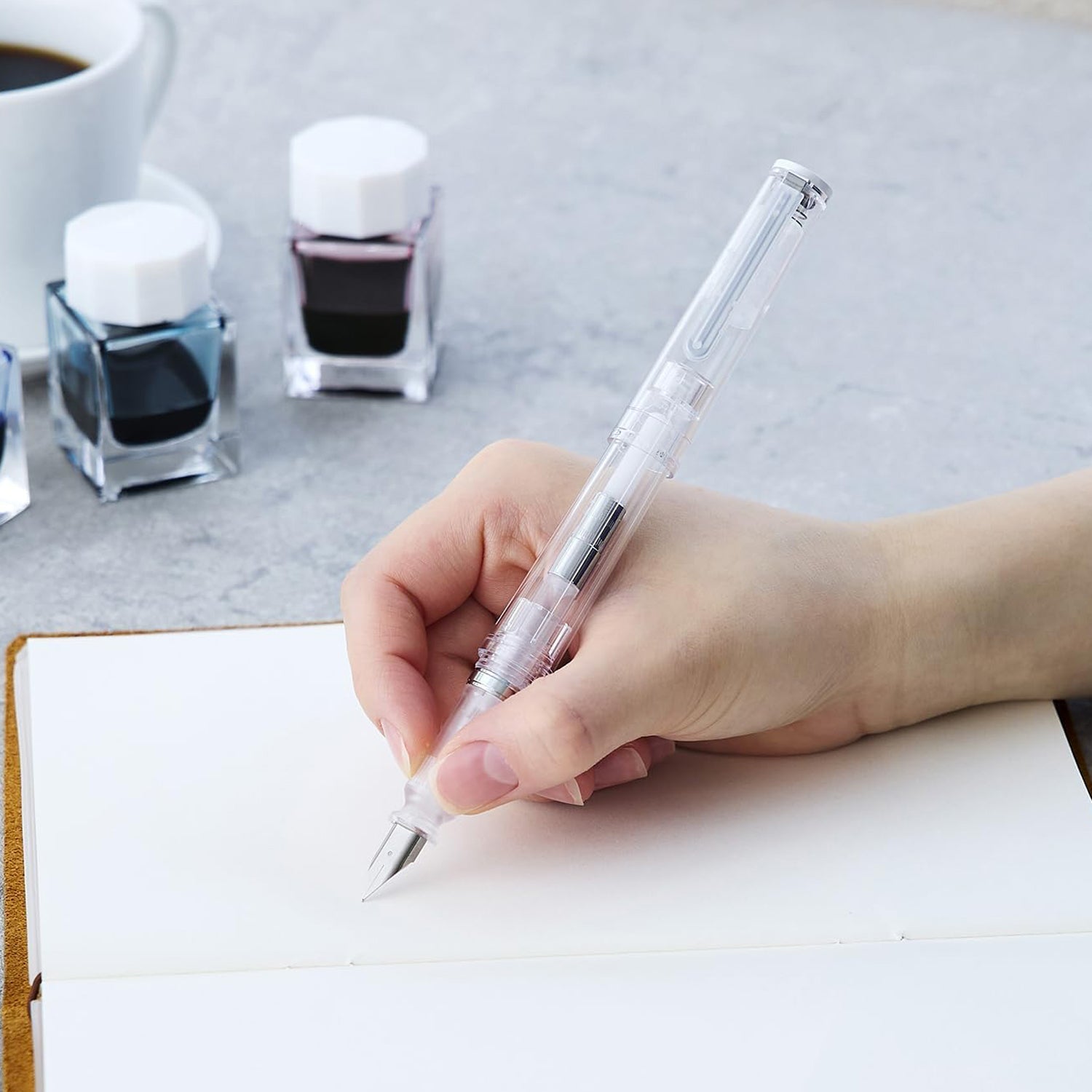 Sailor Tuzu Adjust Glassy Crystal White Fountain Pen (Limited Edition)
