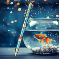 Gold Fish Metalic Blue