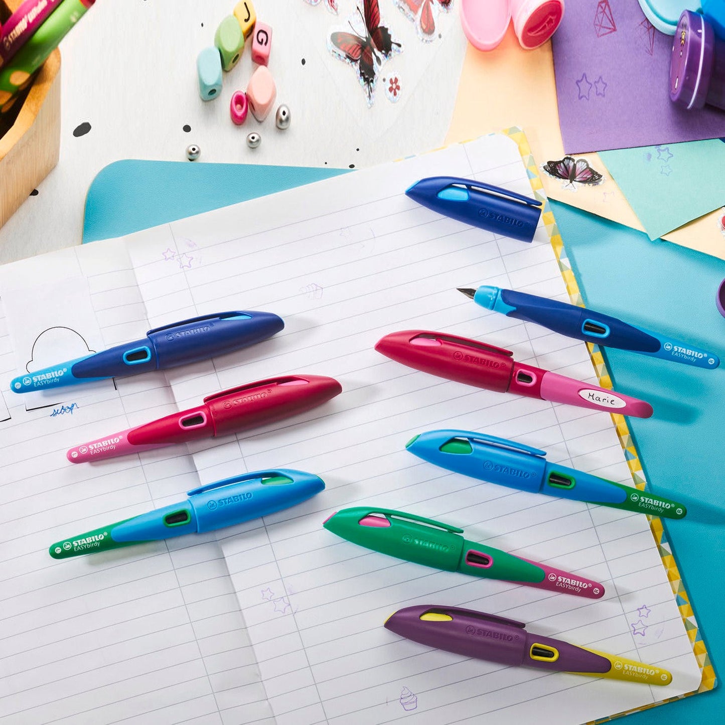 Stabilo EASYbirdy Blue/Green Fountain Pen
