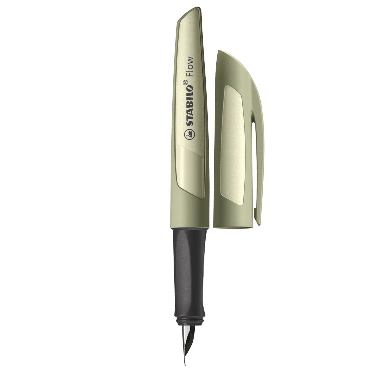 Stabilo Flow Monochrome Khaki Fountain Pen