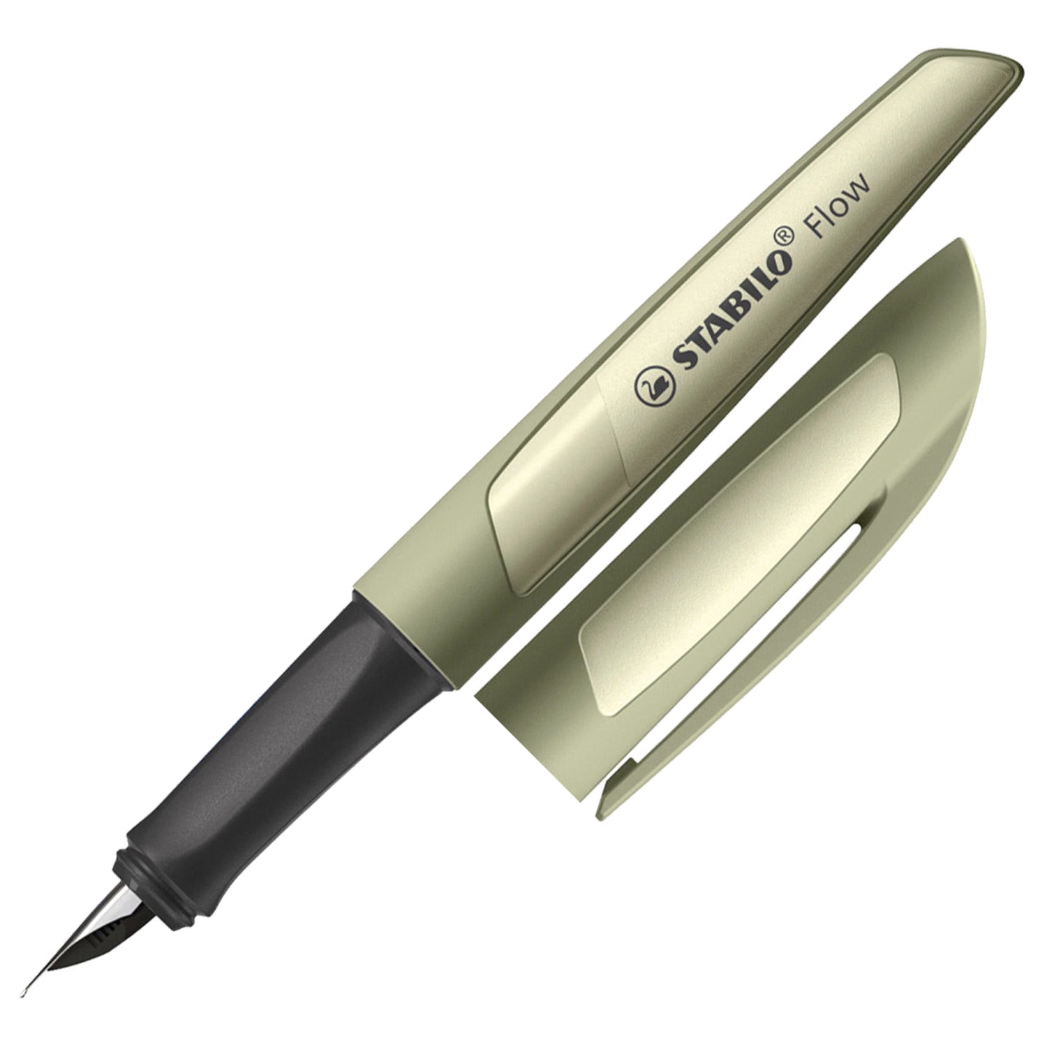Stabilo Flow Monochrome Khaki Fountain Pen
