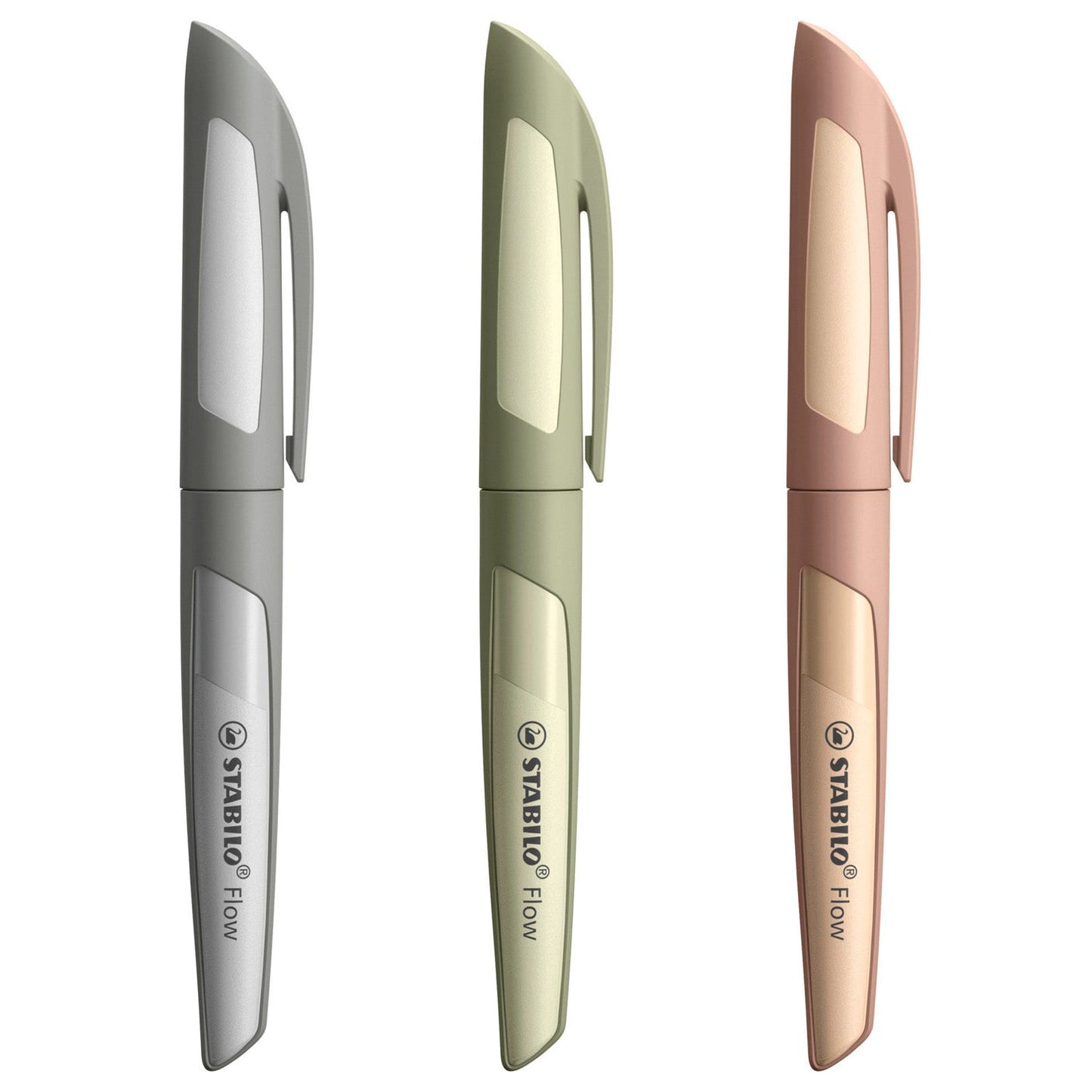 Stabilo Flow Monochrome Khaki Fountain Pen