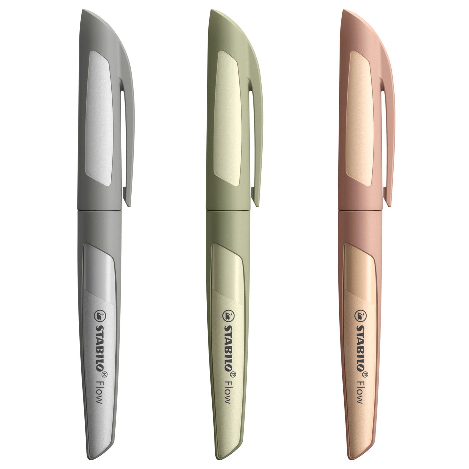Stabilo Flow Monochrome Khaki Fountain Pen