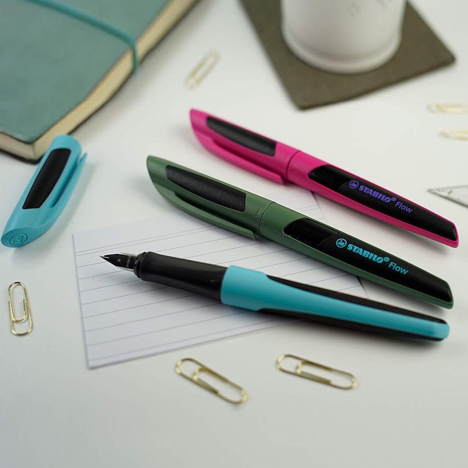 Stabilo Flow Sporty Berry/Black Fountain Pen