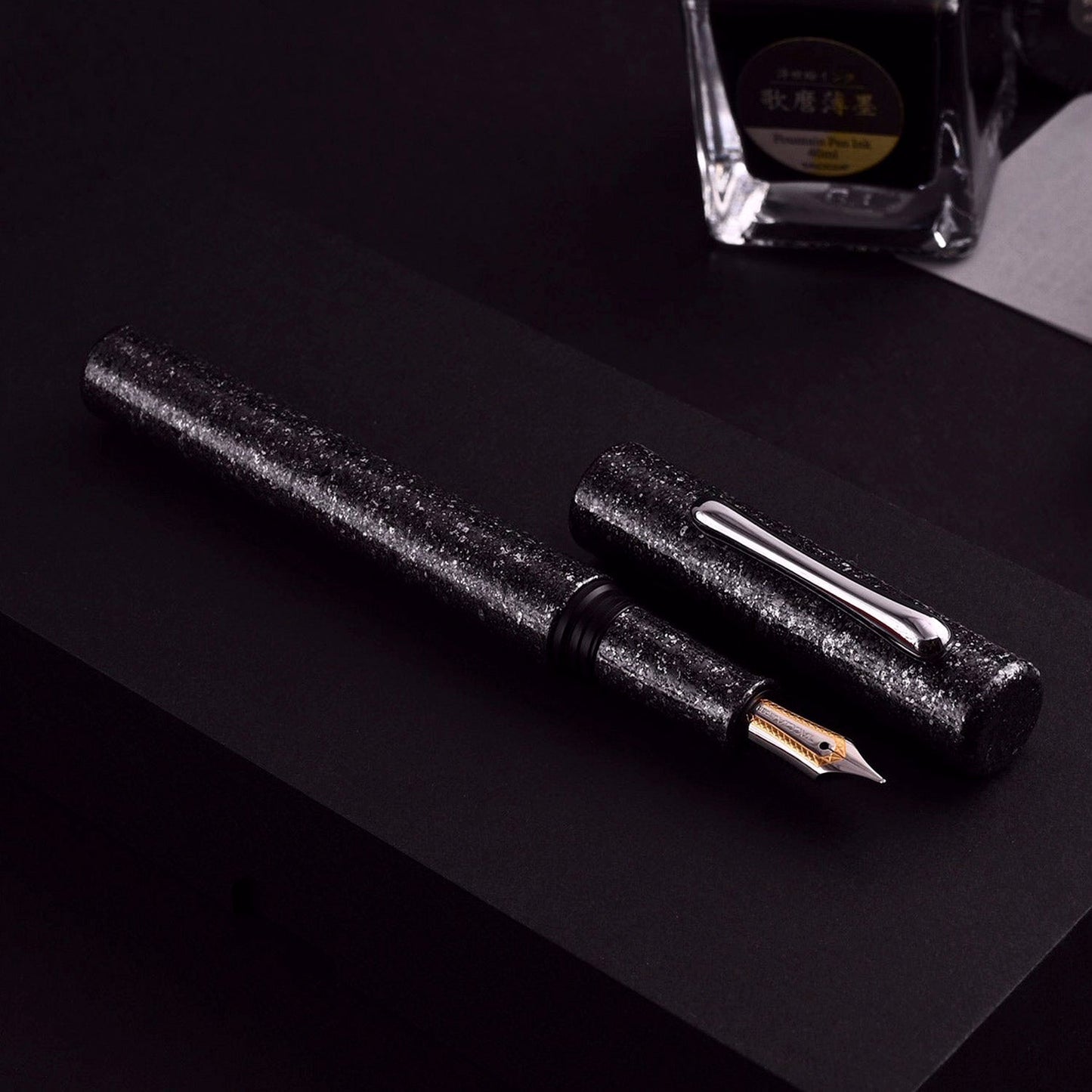 Taccia Granite Black Fountain Pen