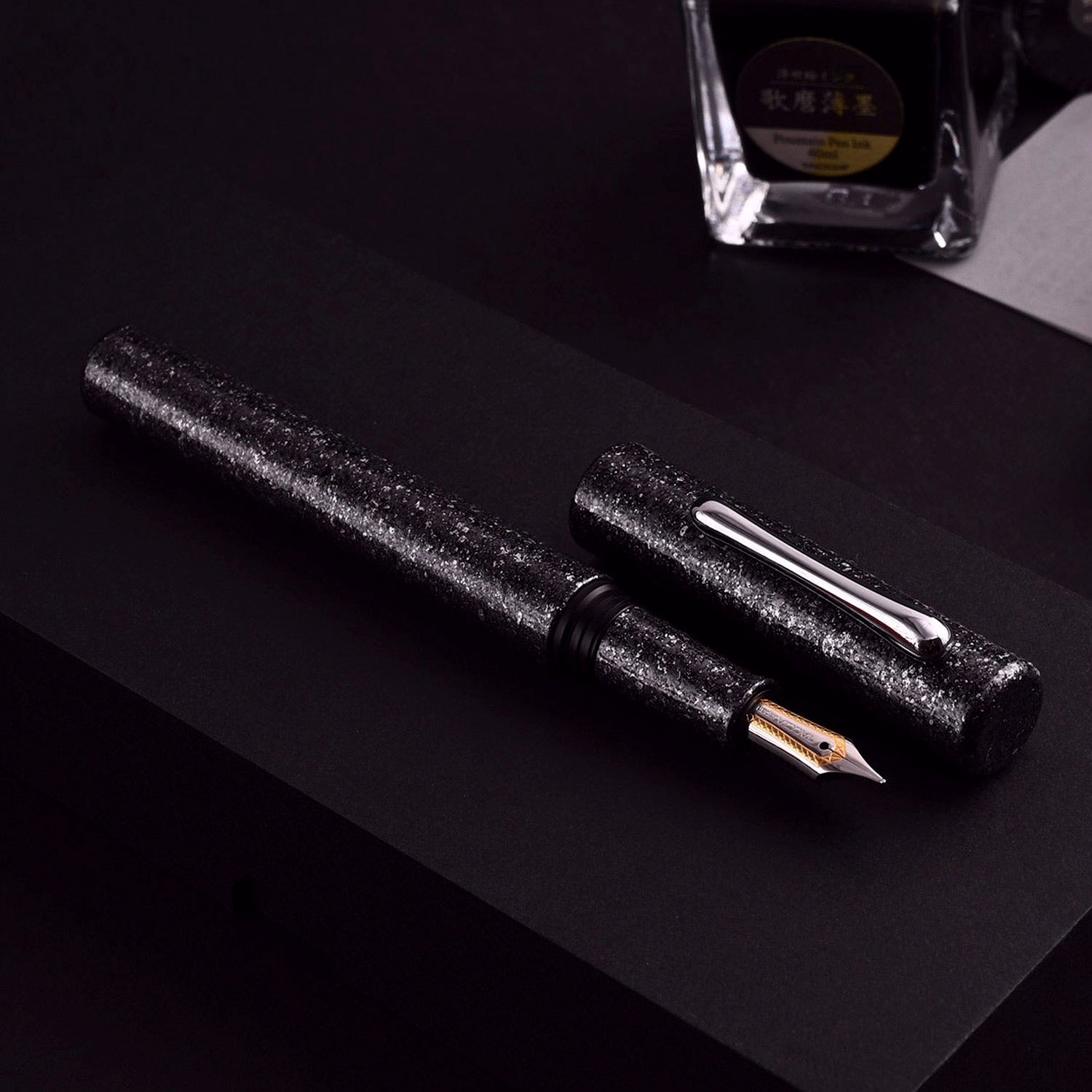 Taccia Granite Black Fountain Pen