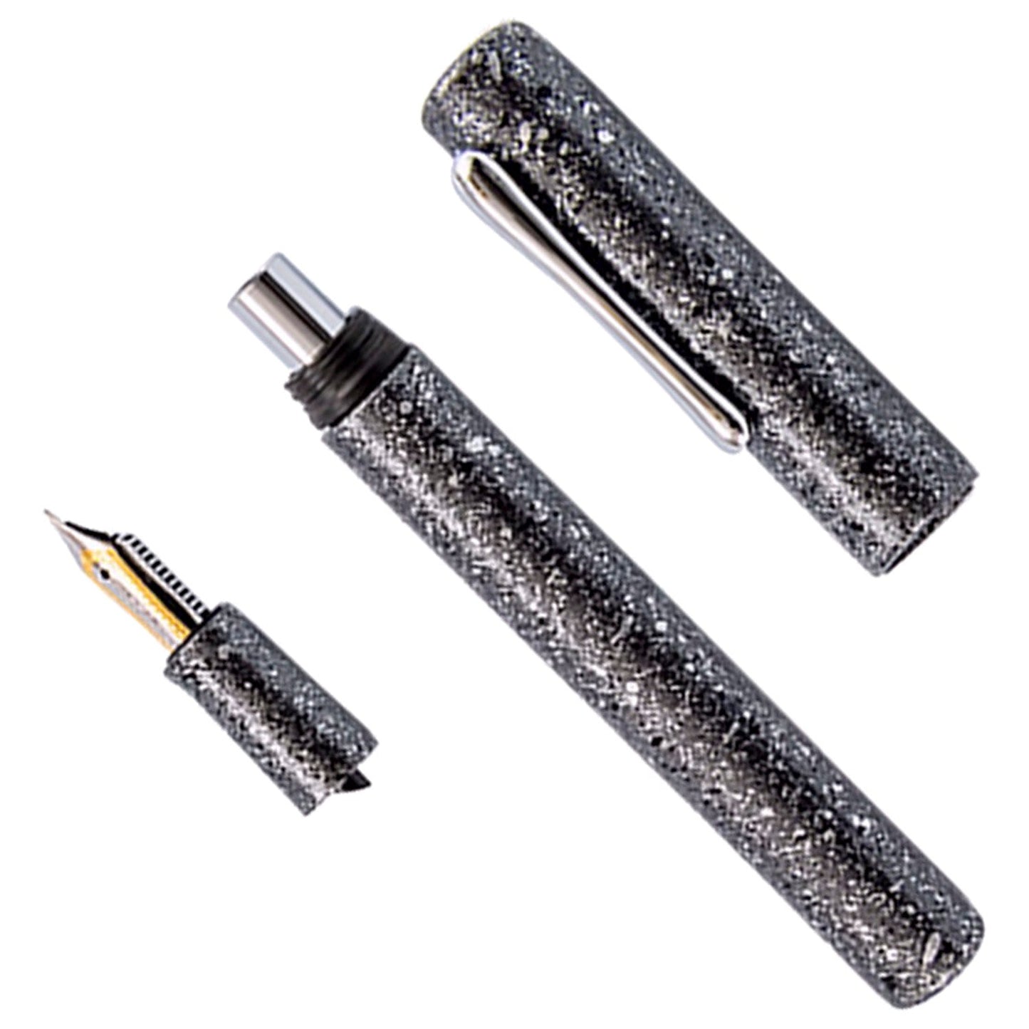 Taccia Granite Black Fountain Pen