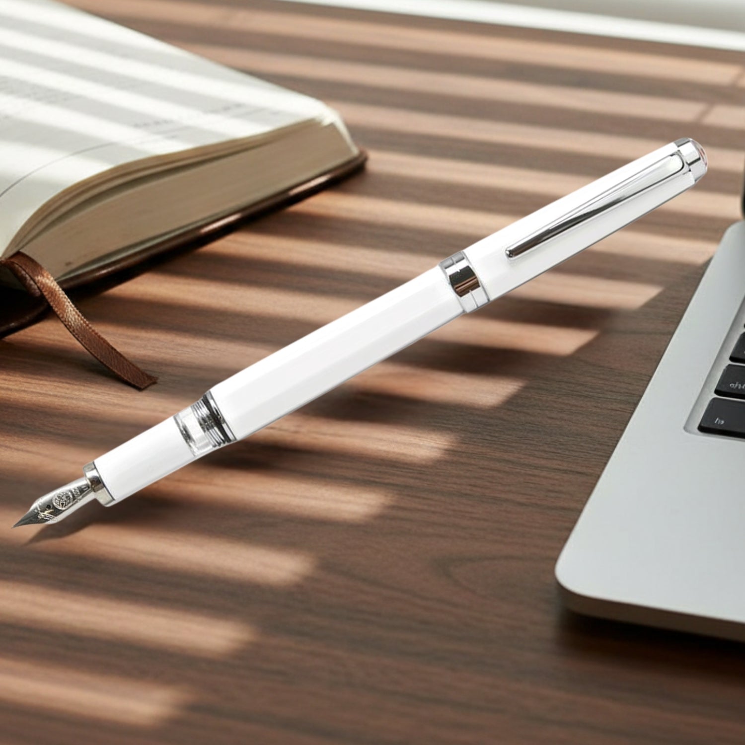 Twsbi Classic White CT Fountain Pen