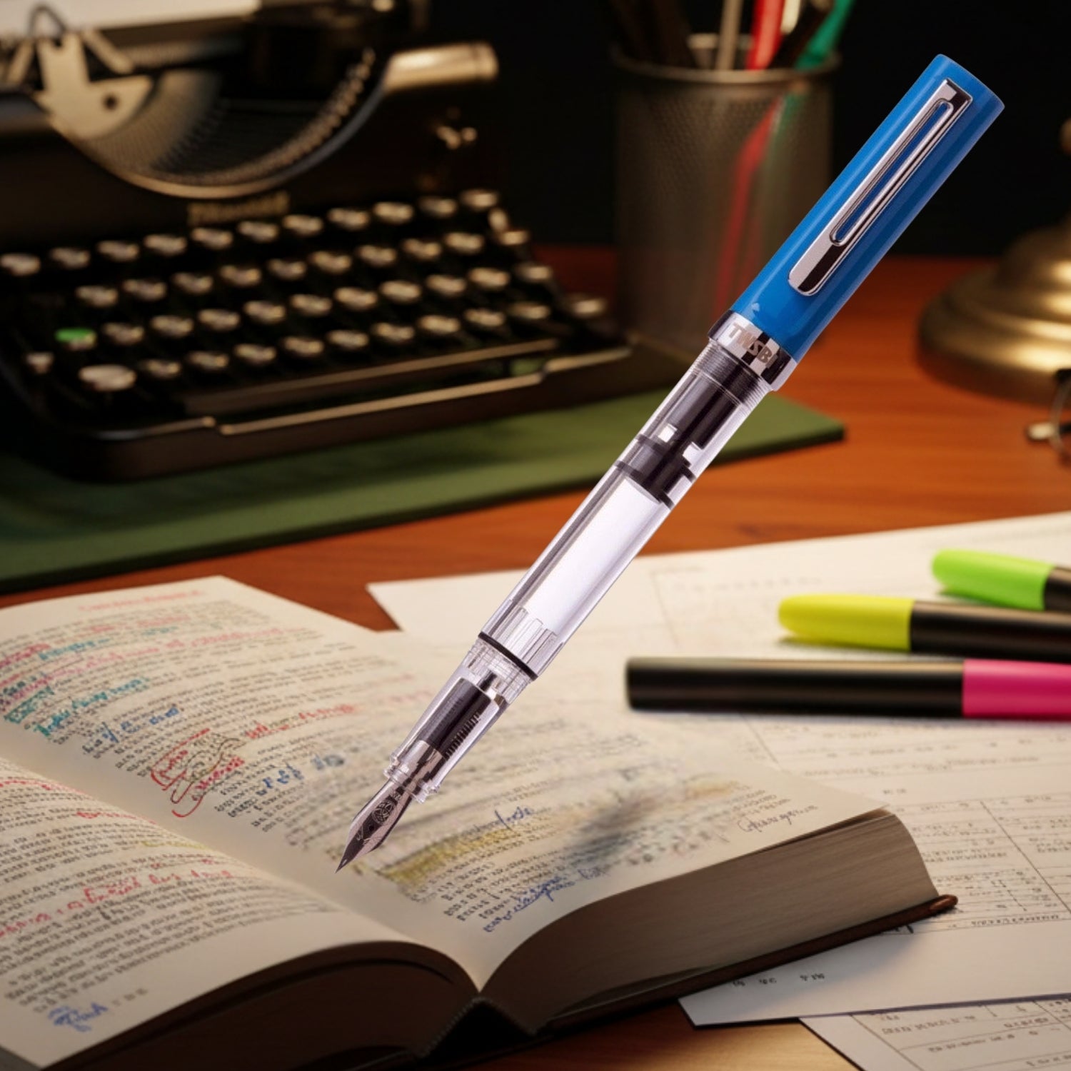 Twsbi Eco T Blue CT Fountain Pen