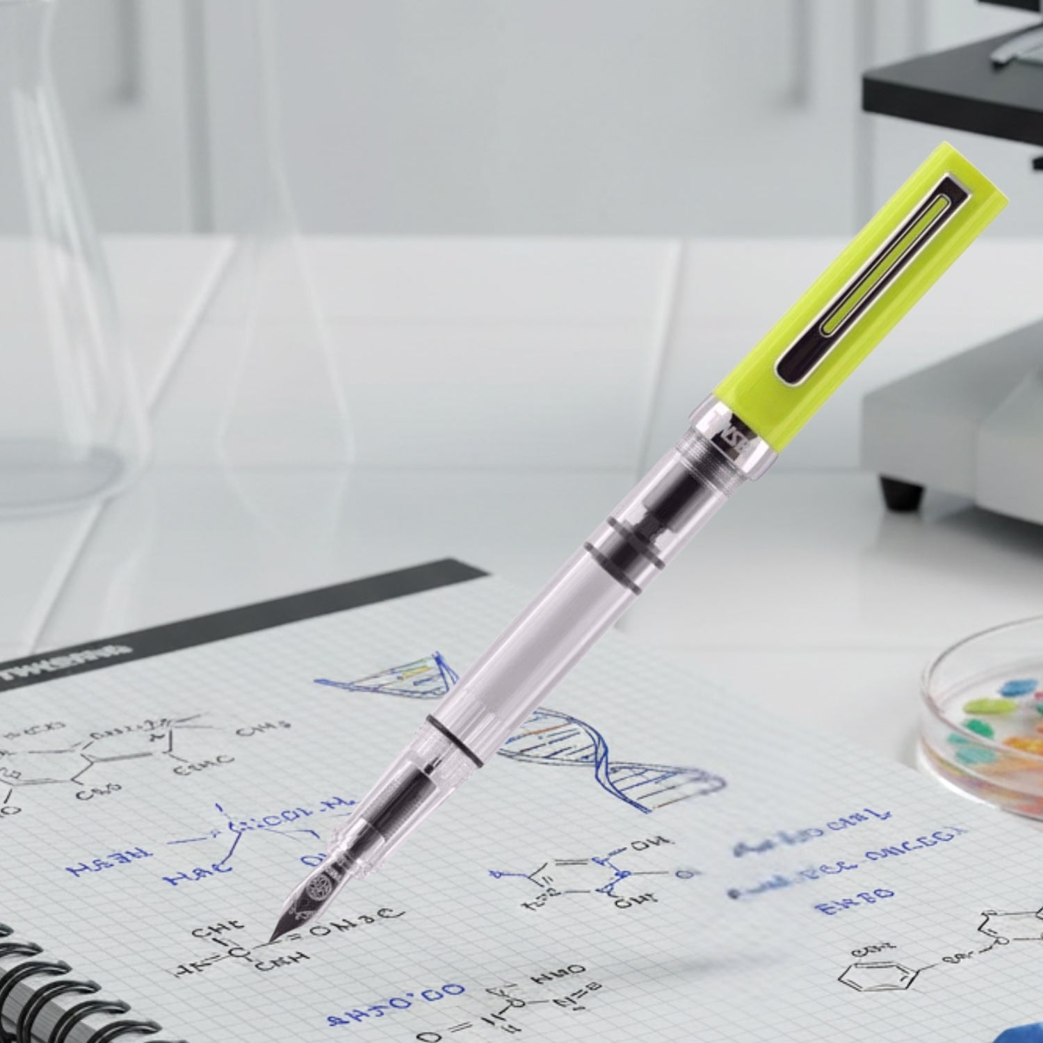 Twsbi Eco T Yellow/Green CT Fountain Pen