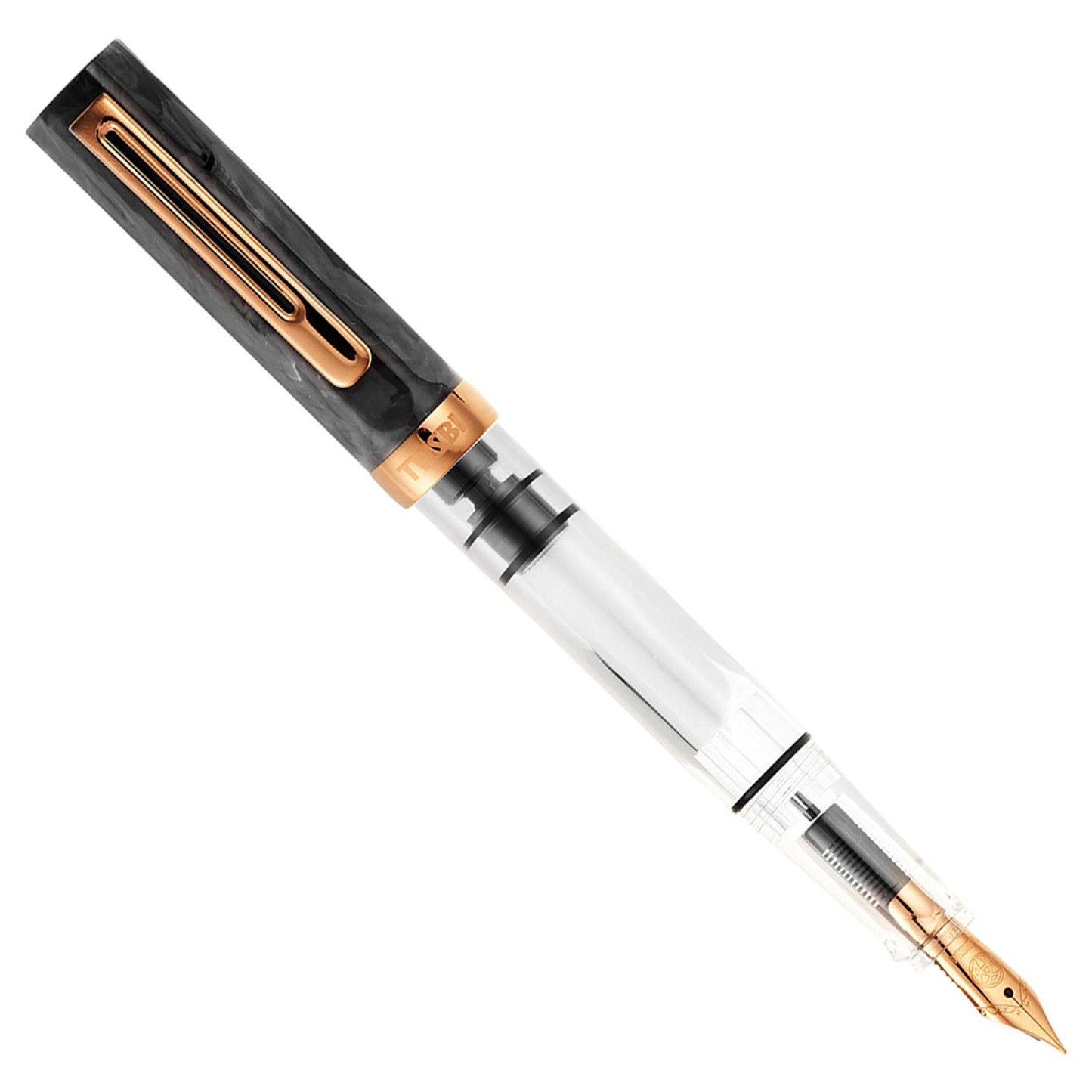 Twsbi Eco Black Marble Bronze Fountain Pen