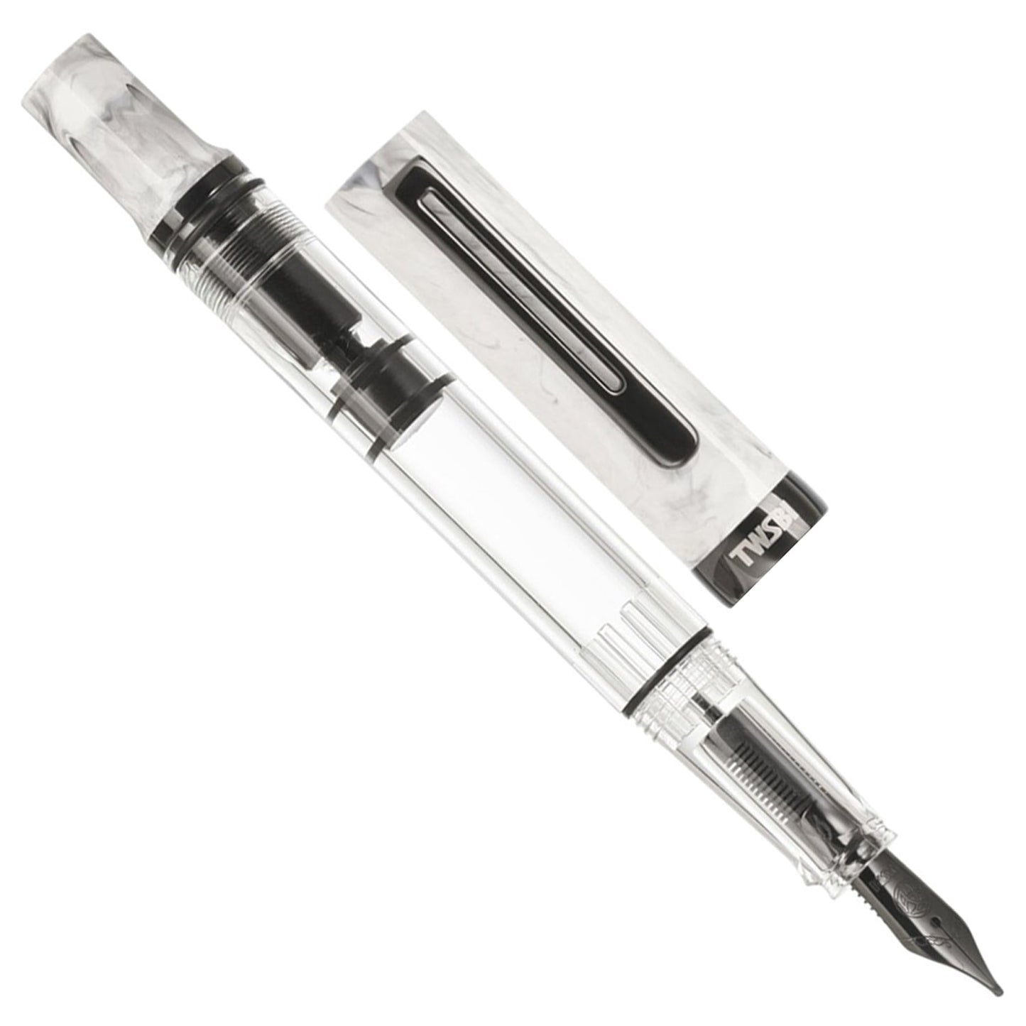 Twsbi Eco Carrara Onyx PVD Fountain Pen
