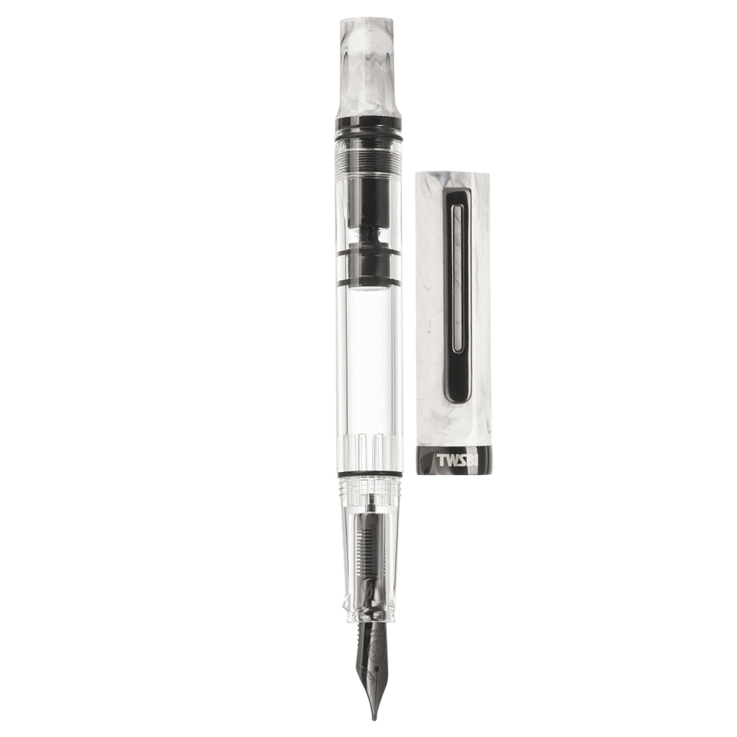 Twsbi Eco Carrara Onyx PVD Fountain Pen