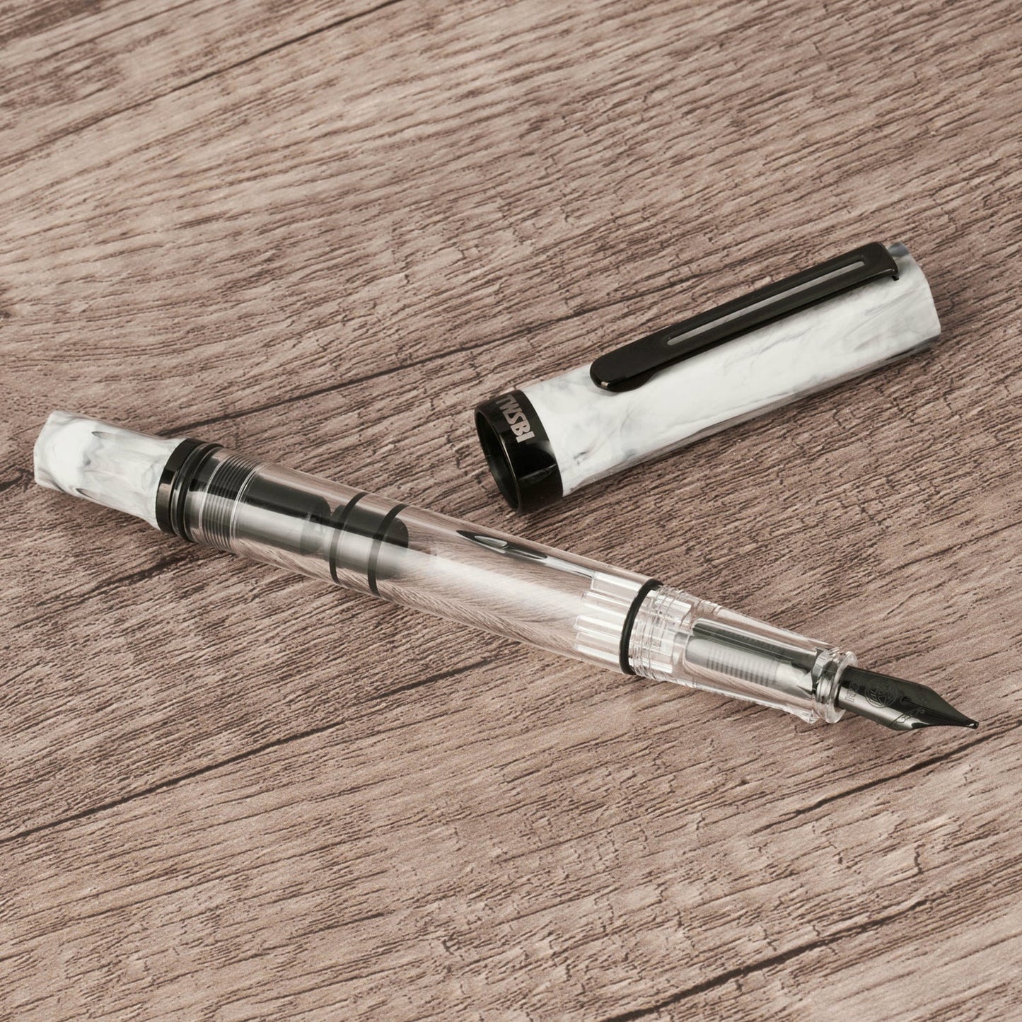 Twsbi Eco Carrara Onyx PVD Fountain Pen