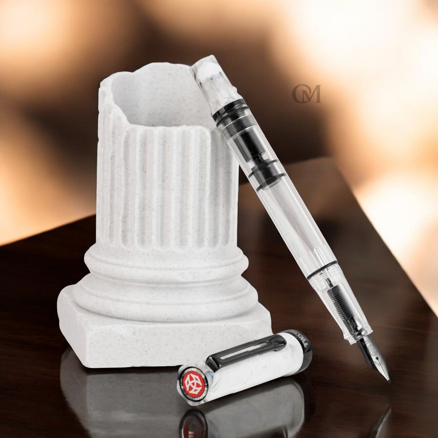 Twsbi Eco Carrara Onyx PVD Fountain Pen