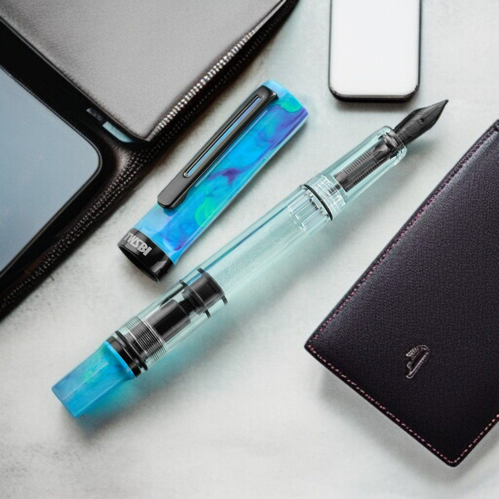Twsbi Eco Cosmos Blue Onyx PVD Fountain Pen