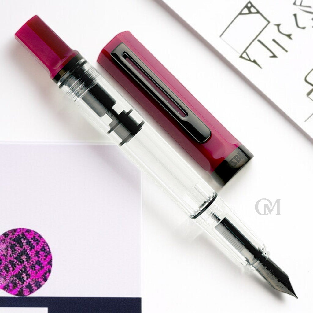 Twsbi Eco Plum Onyx PVD Fountain Pen