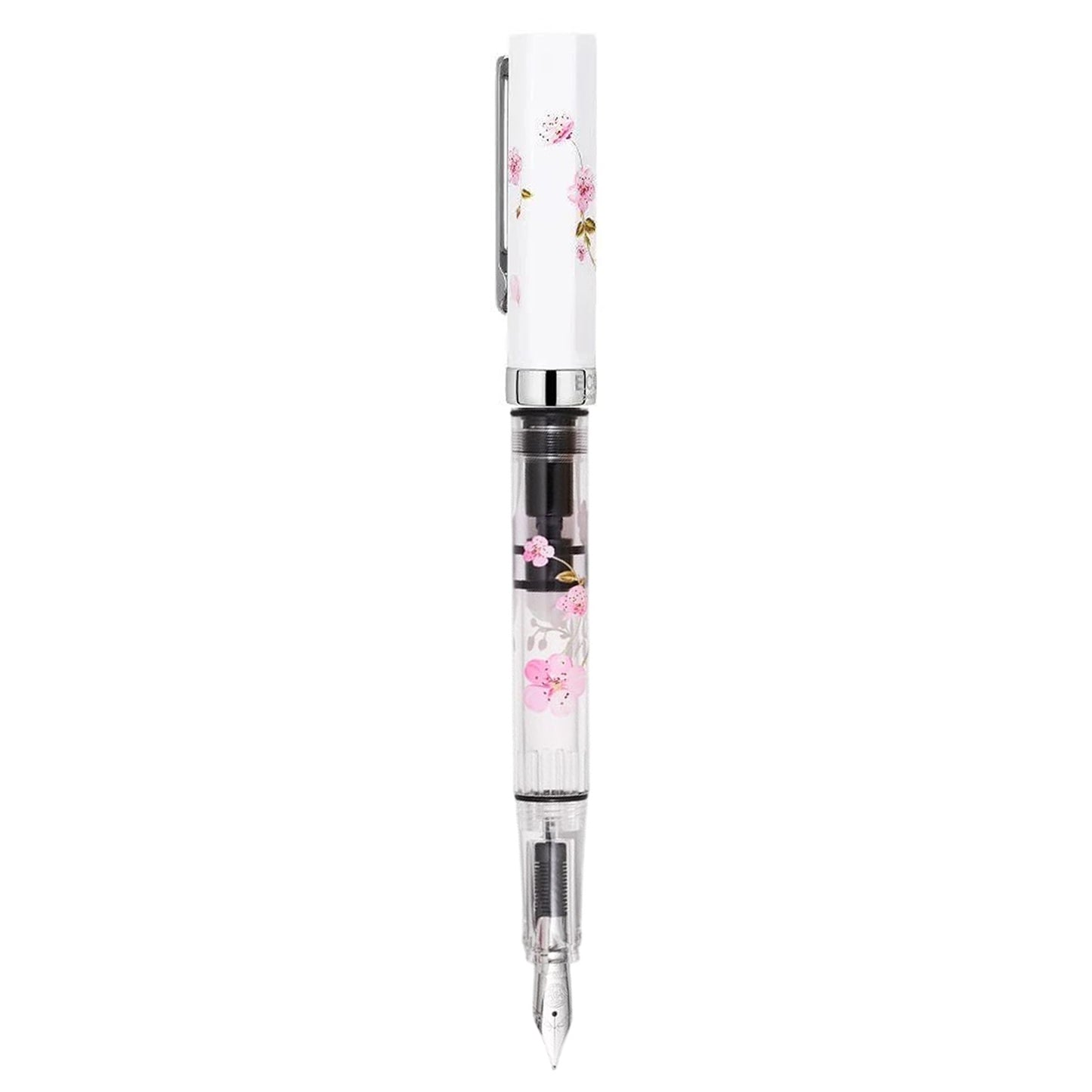Twsbi Eco White Cherry Blossom CT Fountain Pen (Limited Edition)