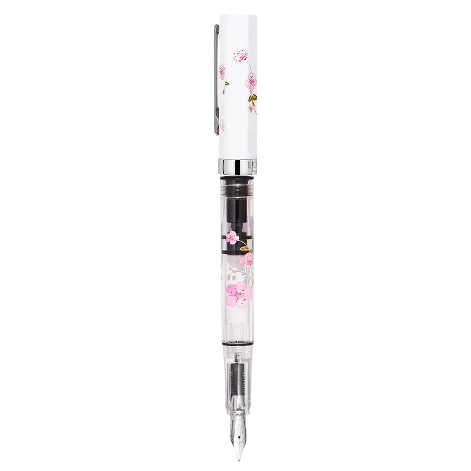 Twsbi Eco White Cherry Blossom CT Fountain Pen (Limited Edition)