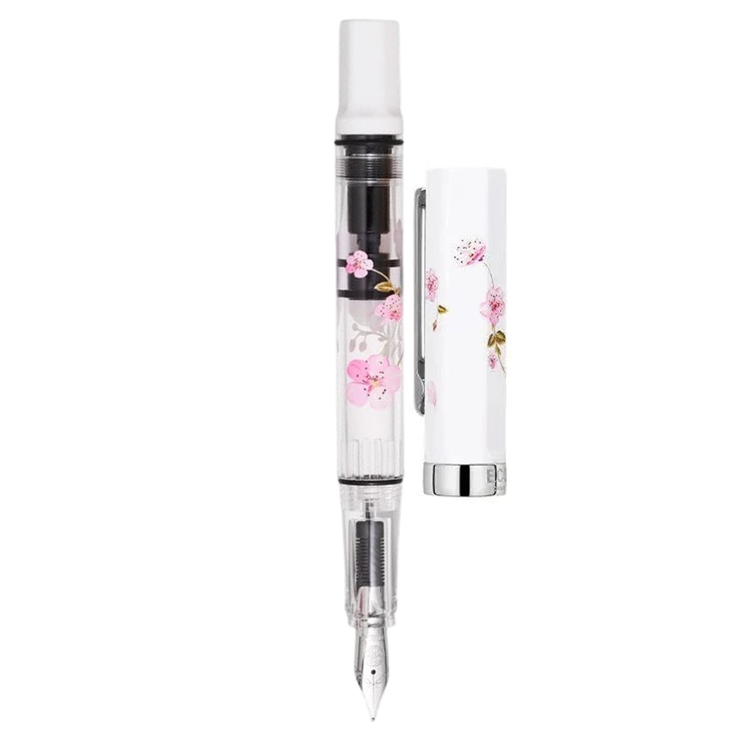 Twsbi Eco White Cherry Blossom CT Fountain Pen (Limited Edition)