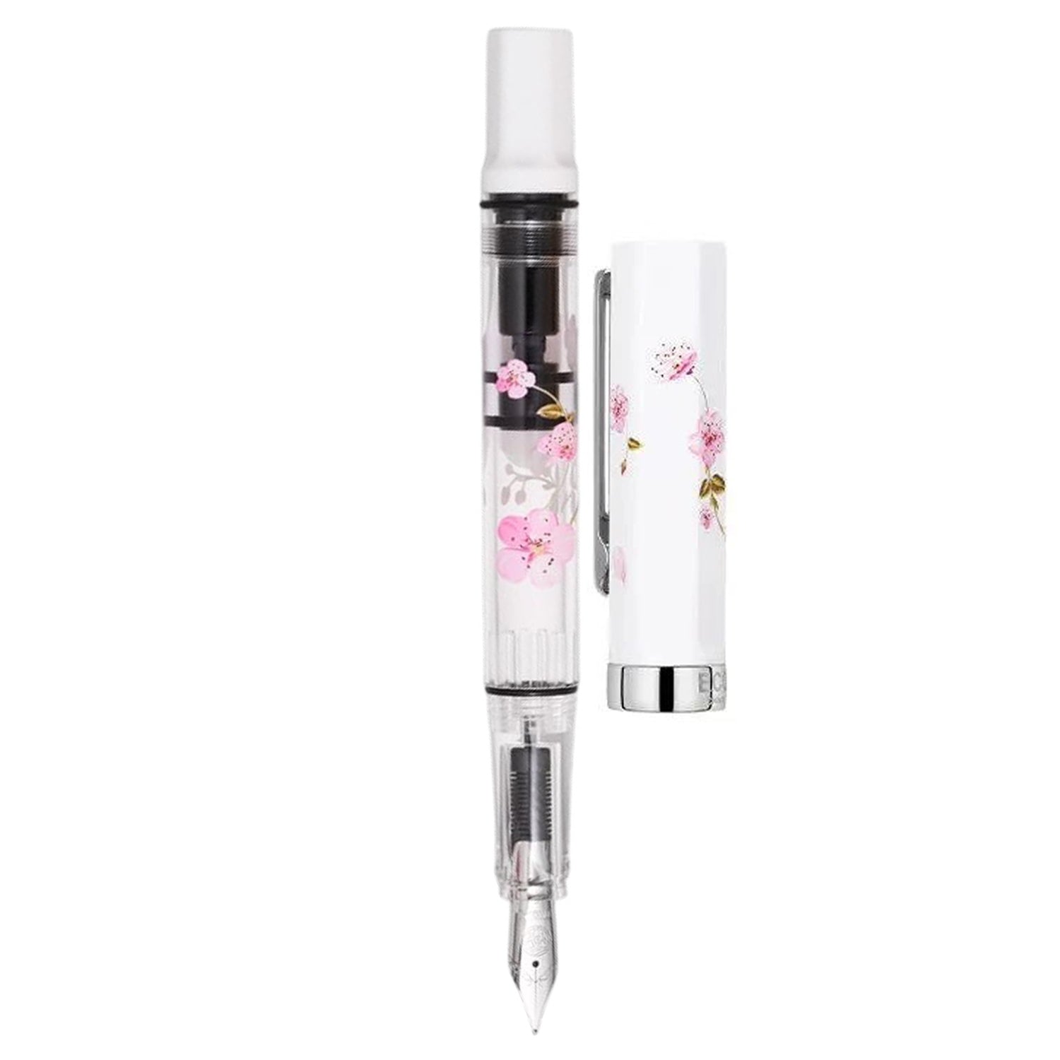 Twsbi Eco White Cherry Blossom CT Fountain Pen (Limited Edition)