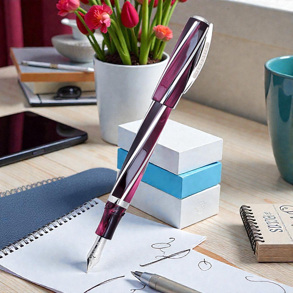 Visconti Divina Elegance Bordeaux CT Fountain Pen