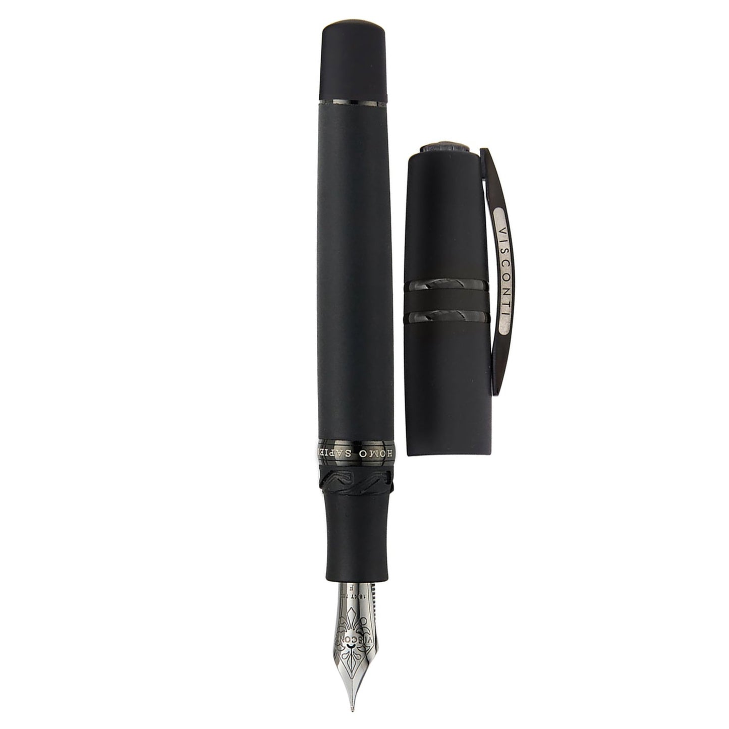 Visconti Homo Sapiens Lava Dark Age Black PVD Fountain Pen