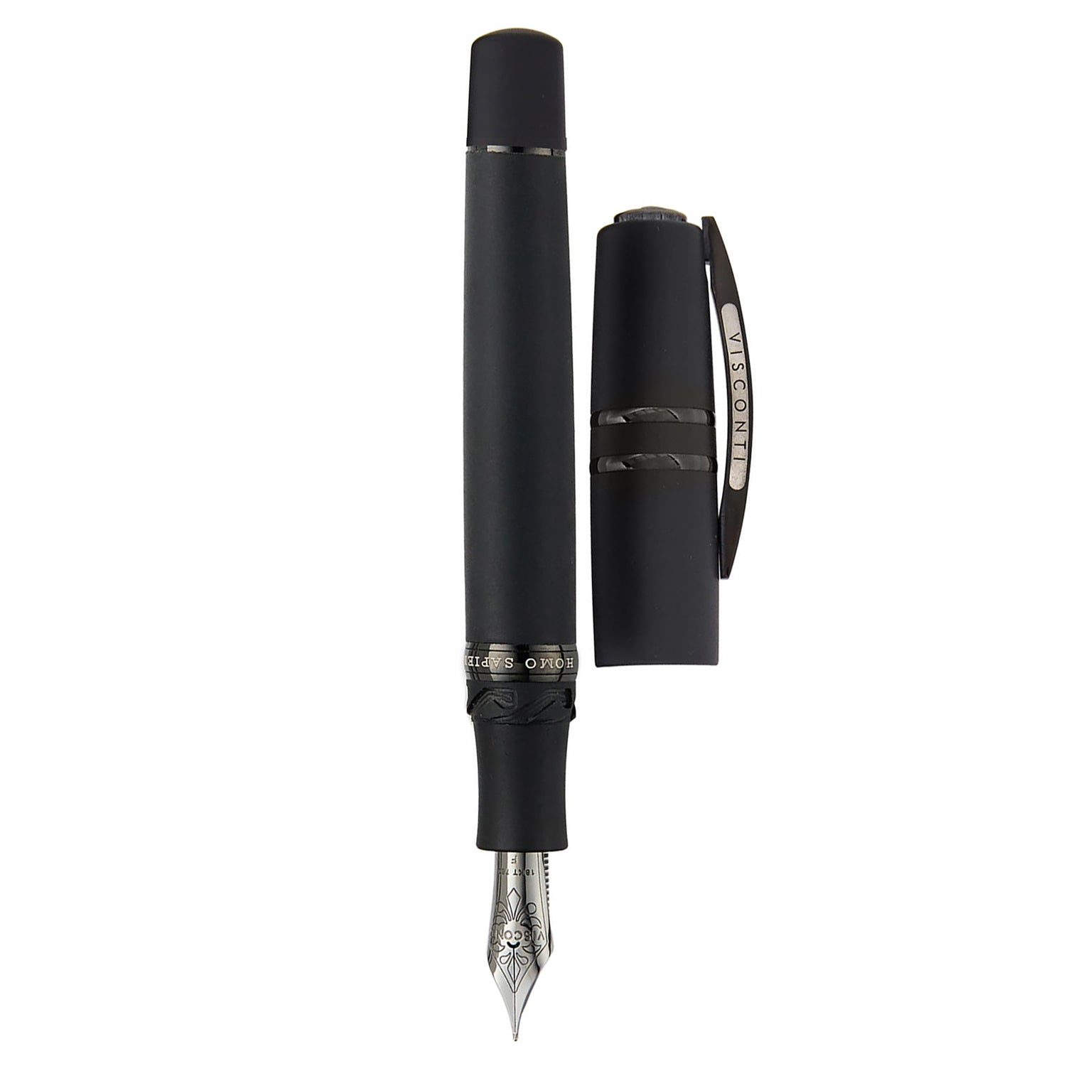 Visconti Homo Sapiens Lava Dark Age Black PVD Fountain Pen