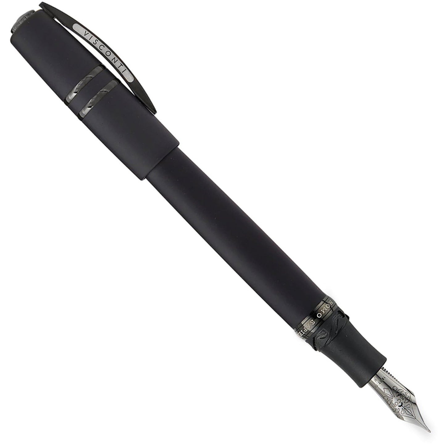 Visconti Homo Sapiens Lava Dark Age Black PVD Fountain Pen