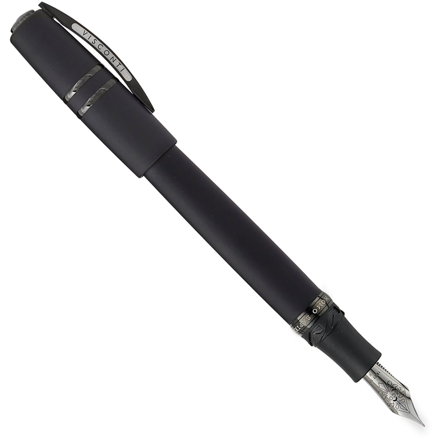 Visconti Homo Sapiens Lava Dark Age Black PVD Fountain Pen