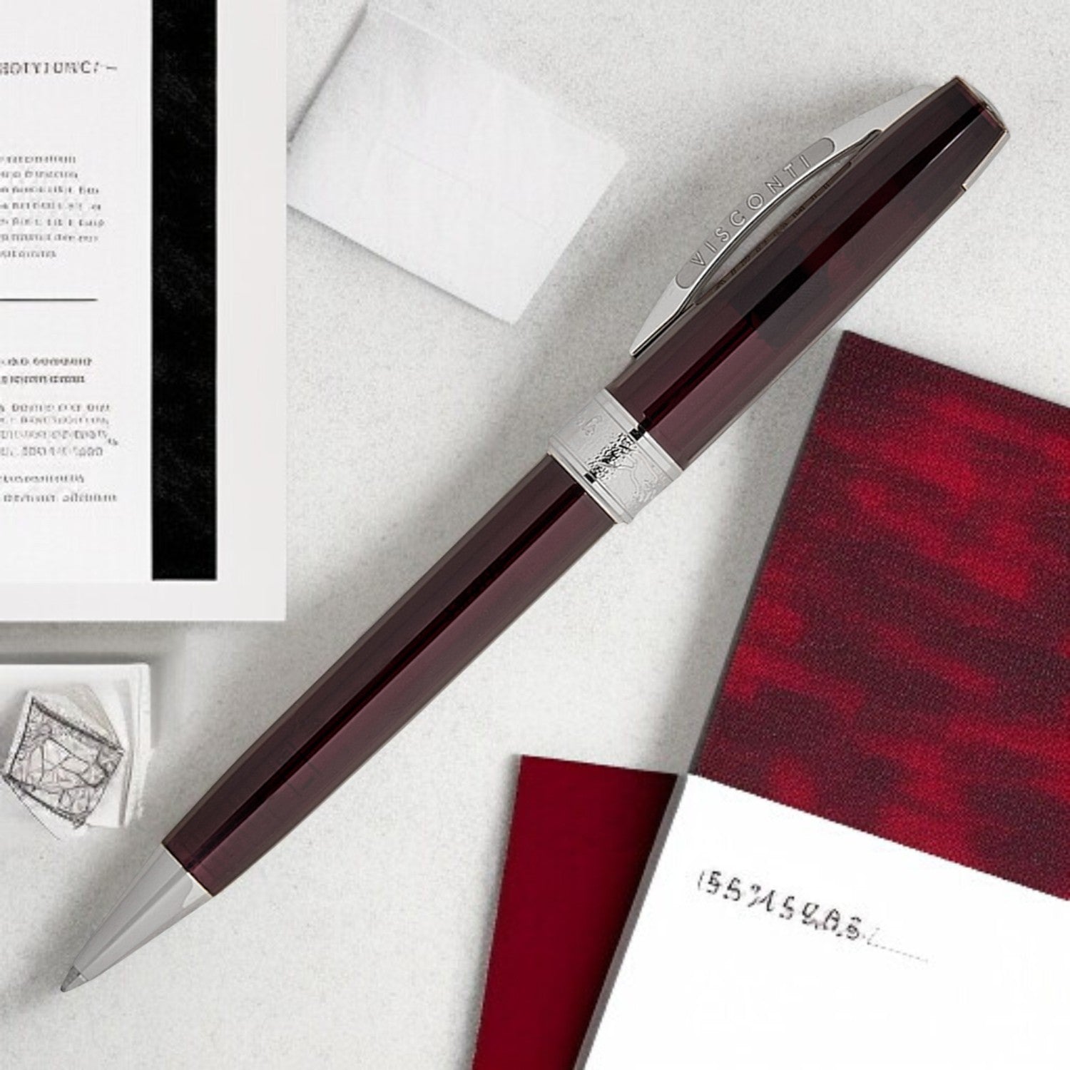 Visconti Michelangelo Translucent Black CT Ballpoint Pen KP67-03-BP