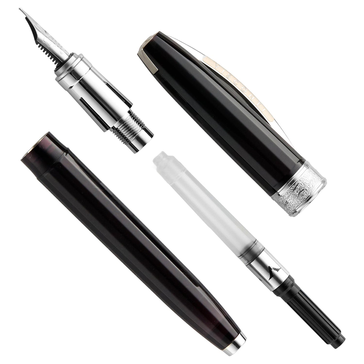 Visconti Michelangelo Translucent Black CT Fountain Pen