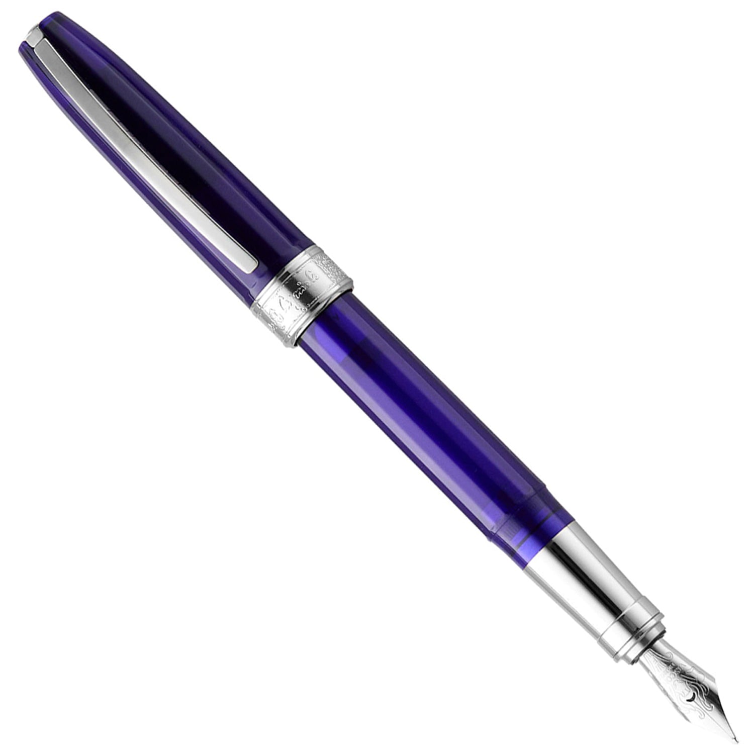 Visconti Michelangelo Translucent Blue CT Fountain Pen