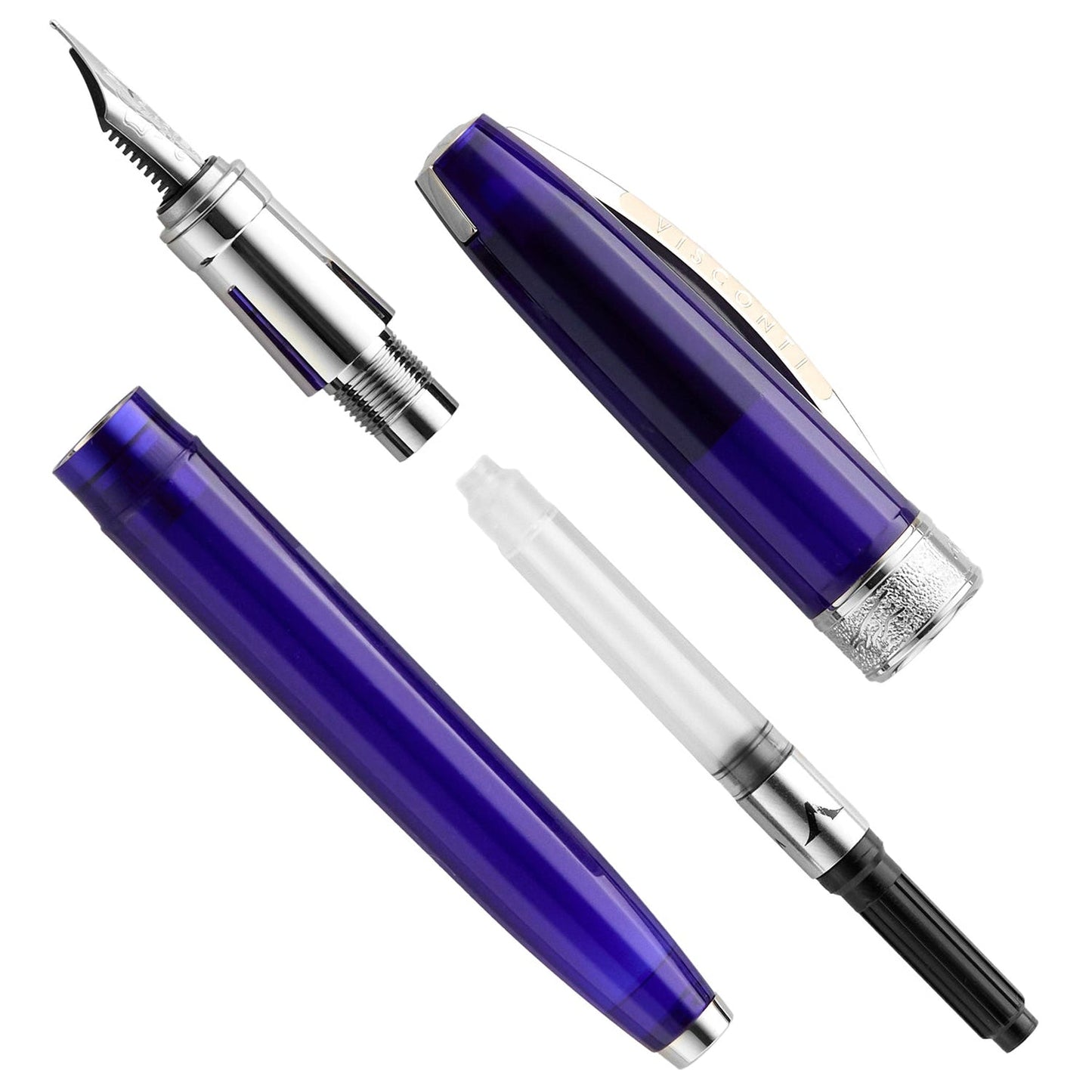 Visconti Michelangelo Translucent Blue CT Fountain Pen