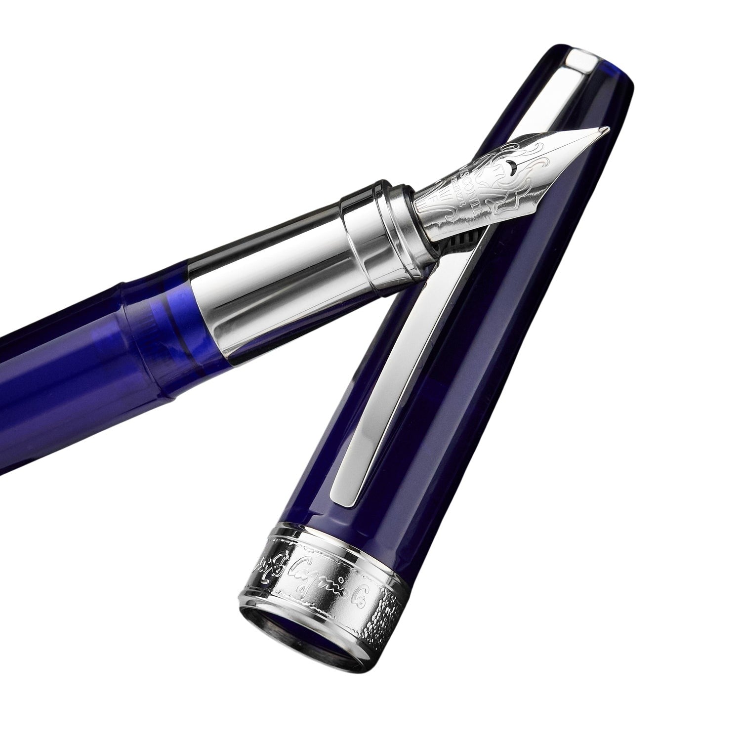 Visconti Michelangelo Translucent Blue CT Fountain Pen
