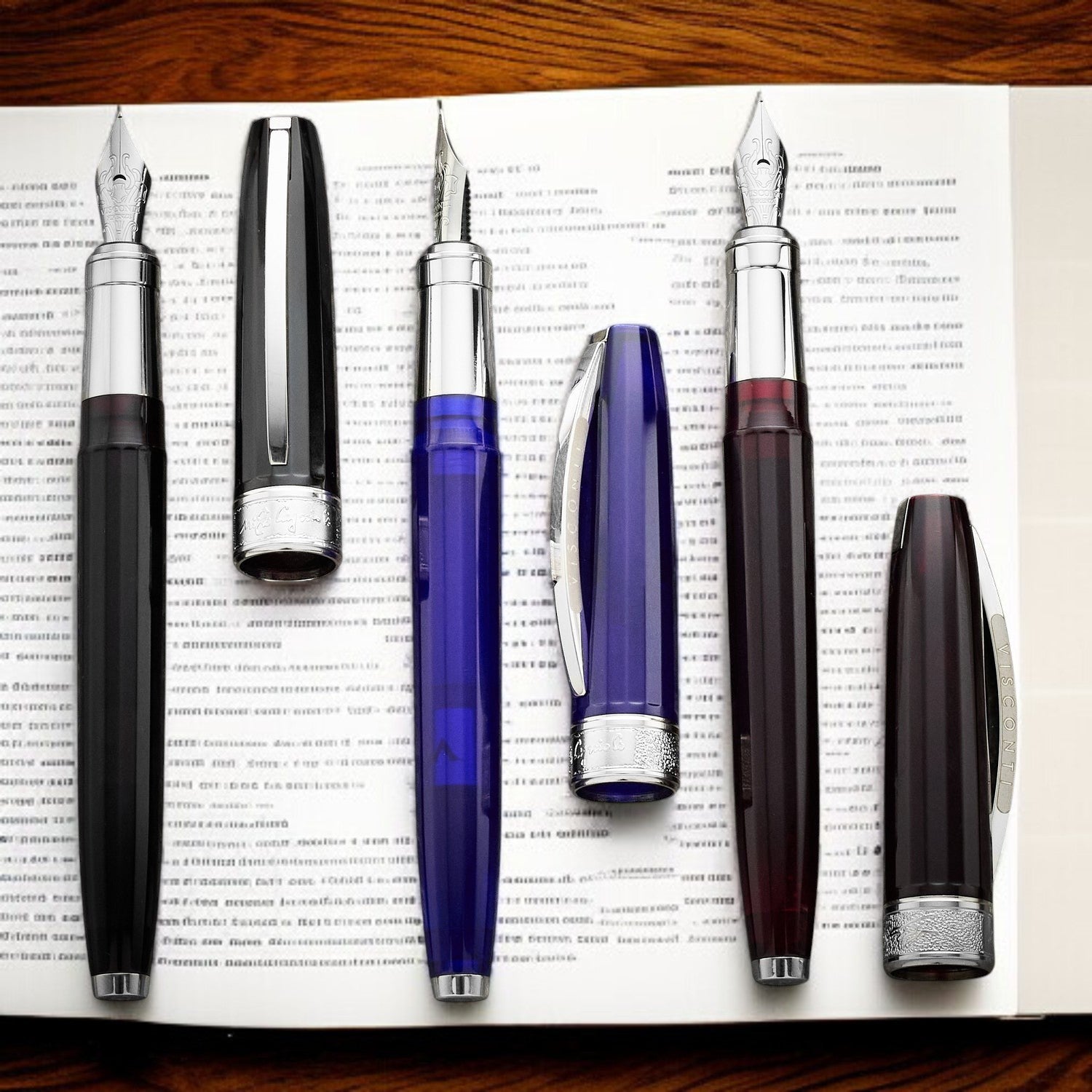 Visconti Michelangelo Translucent Blue CT Fountain Pen