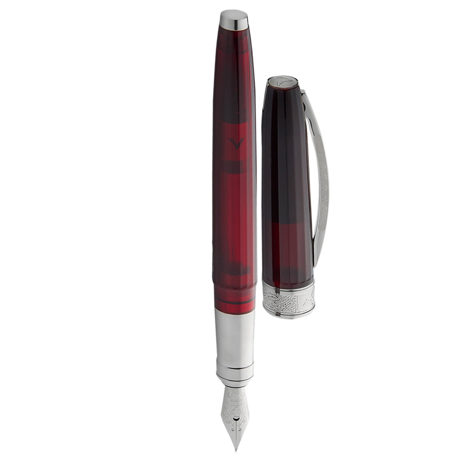 Visconti Michelangelo Translucent Red CT Fountain Pen