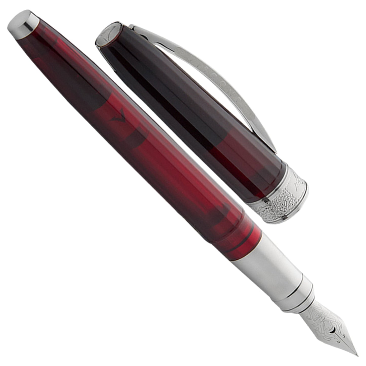 Visconti Michelangelo Translucent Red CT Fountain Pen