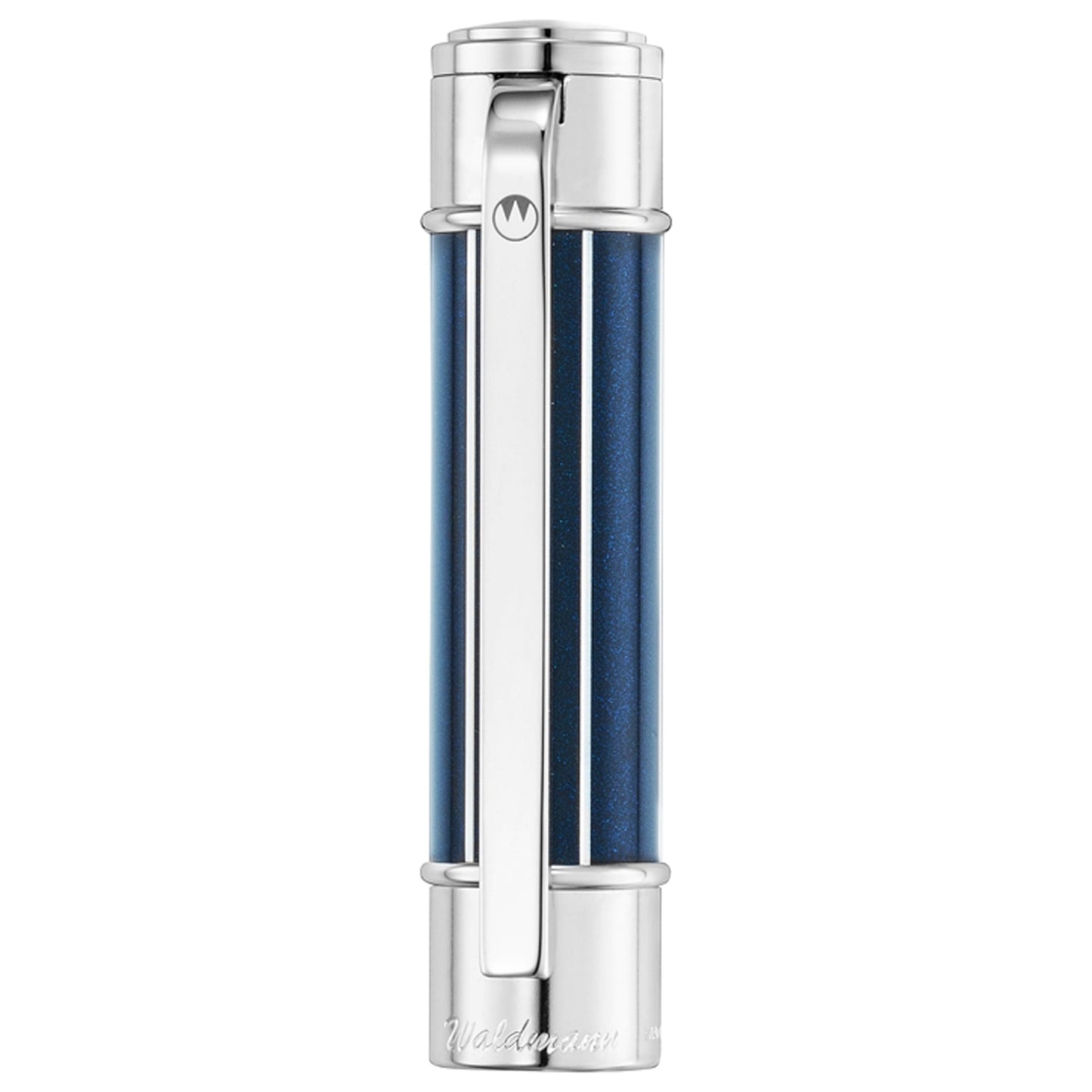 Waldmann Commander 23 Midnight Blue/Sliver CT 18CT Fountain Pen