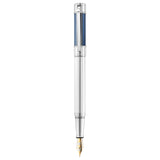 Waldmann Commander 23 Midnight Blue/Sliver CT 18CT Fountain Pen