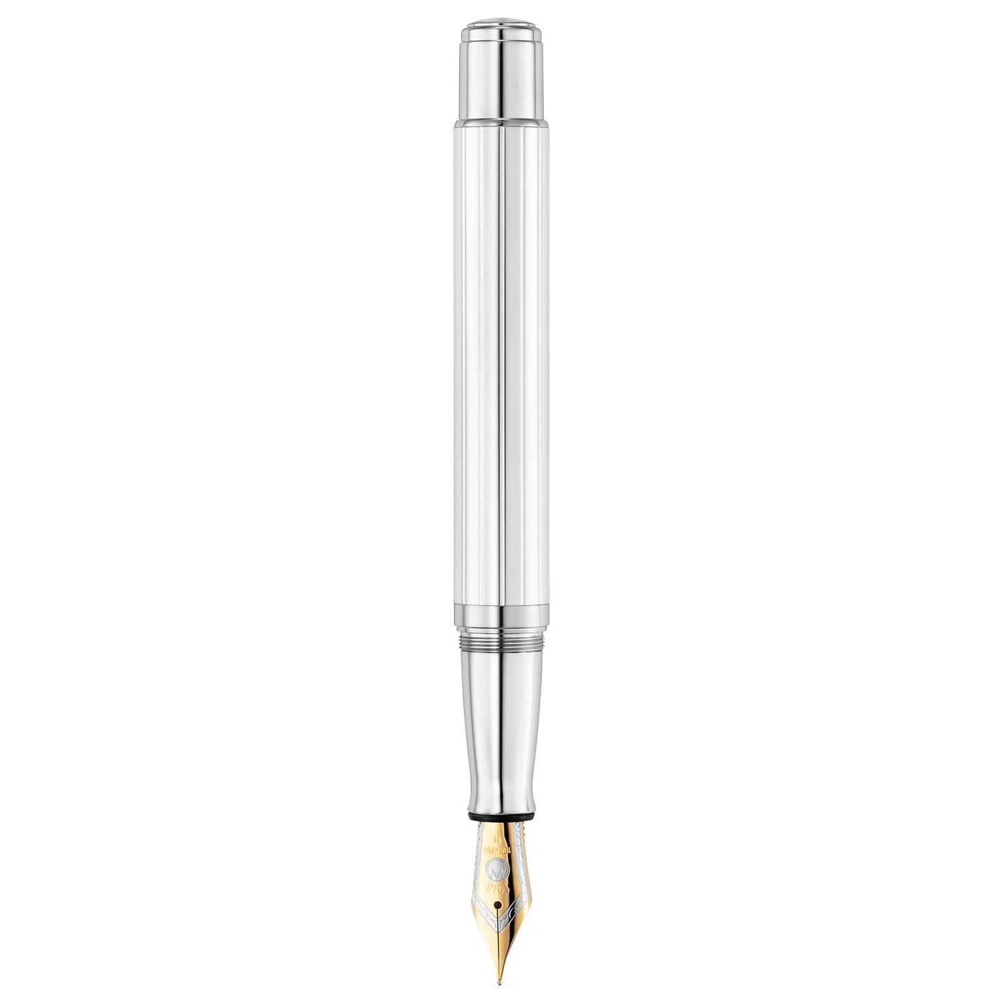 Waldmann Commander 23 Midnight Blue/Sliver CT 18CT Fountain Pen