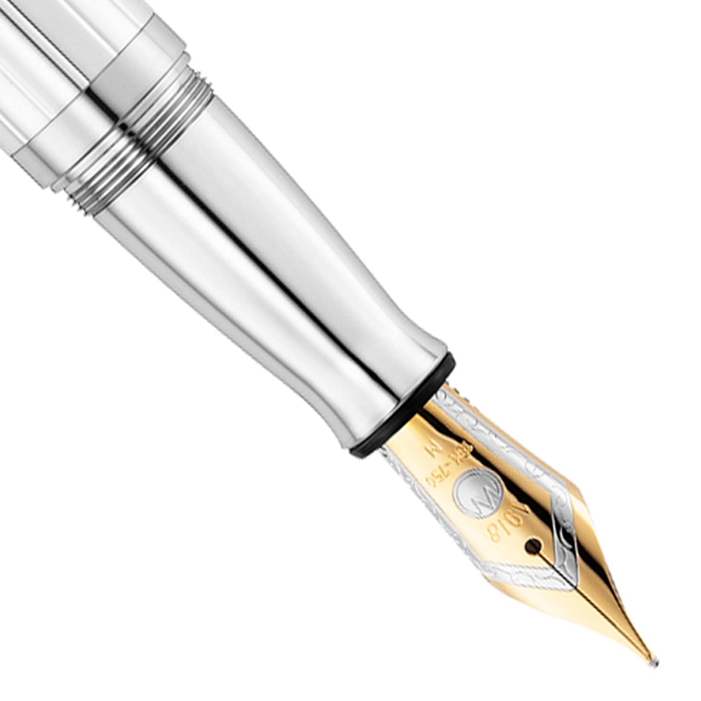 Waldmann Commander 23 Midnight Blue/Sliver CT 18CT Fountain Pen