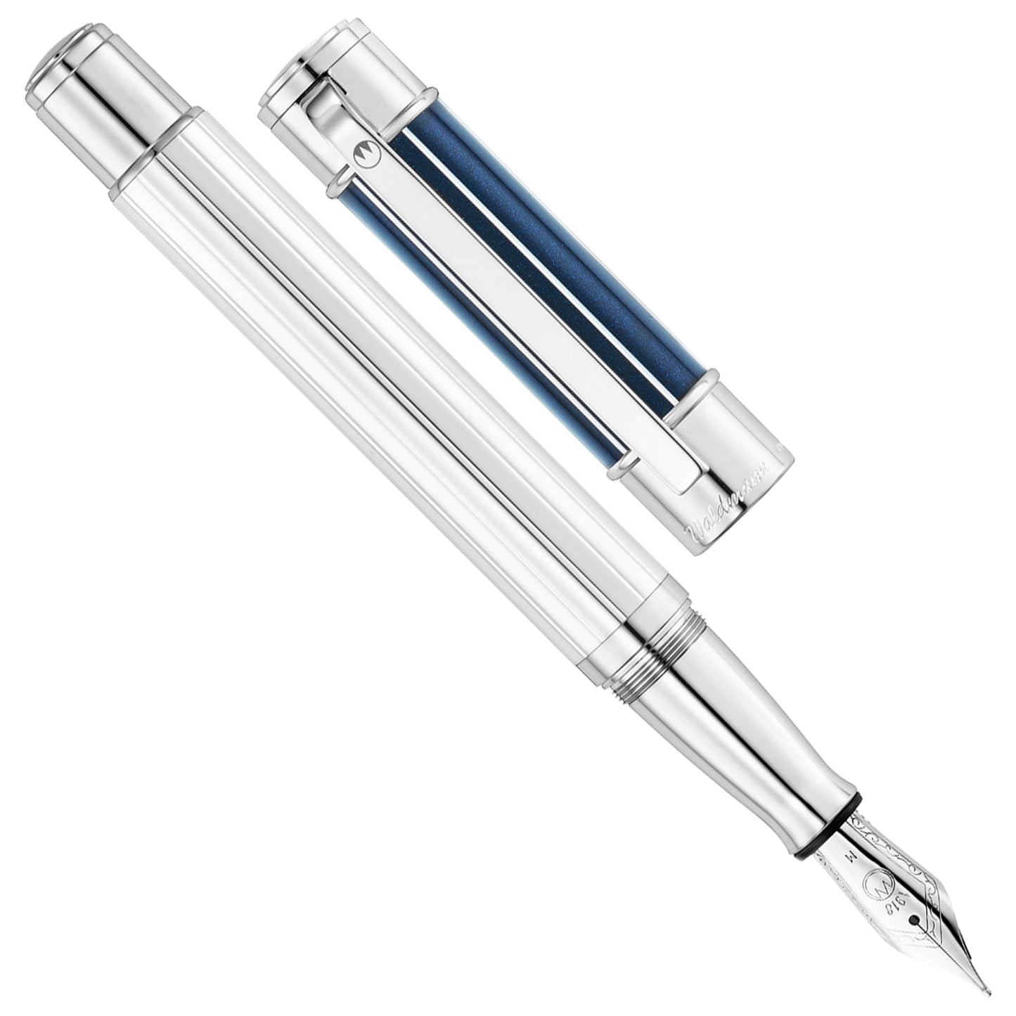 Waldmann Commander 23 Midnight Blue/Sliver CT Fountain Pen