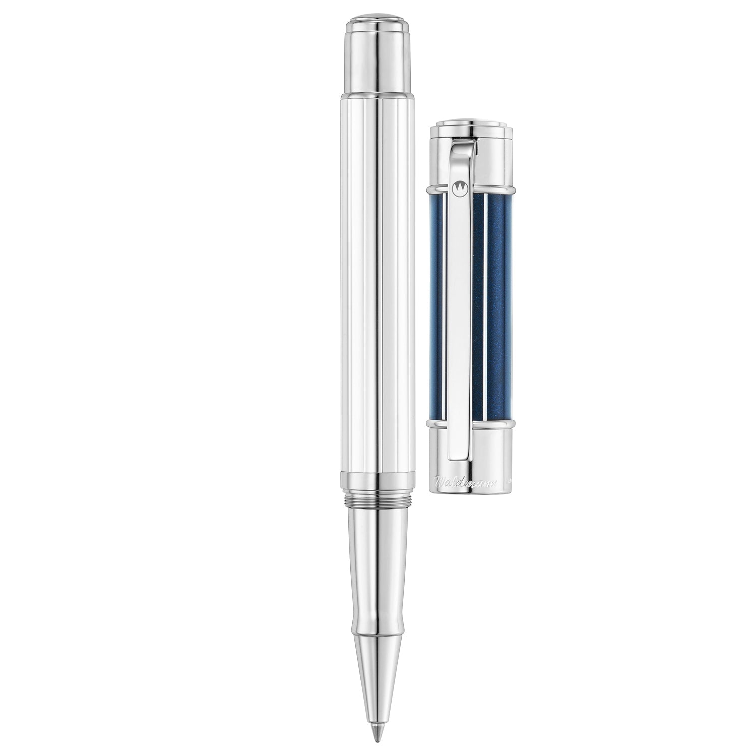 Waldmann Commander 23 Midnight Blue/Sliver CT Roller Ball Pen 8765