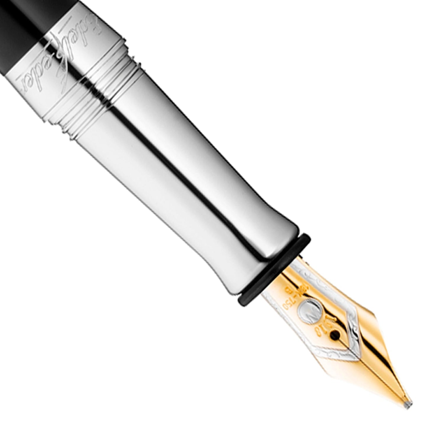 Waldmann Edelfeder Brilliant Black CT 18CT Fountain Pen