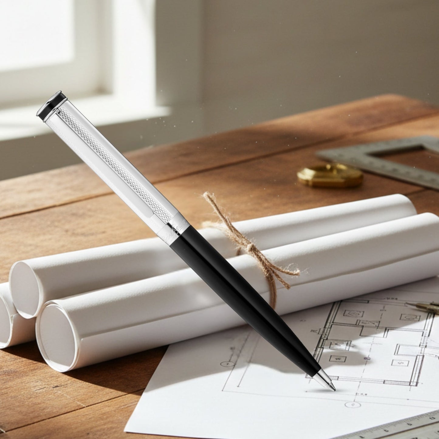 Waldmann Edelfeder Brilliant Black CT Ballpoint Pen 0147